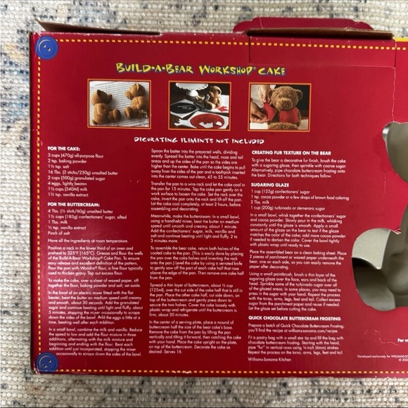 Build-A-Bear Nordic Ware Teddy 3D Mold Cake Pan Aluminum Cast USA *NIB* vintage - Picture 7 of 9